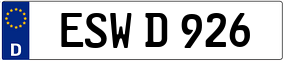 Trailer License Plate